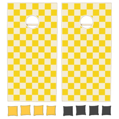 Yellow & Cream Checker