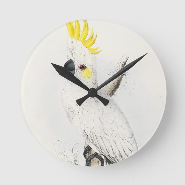 Yellow Crested Cockatoo Clock (Front)
