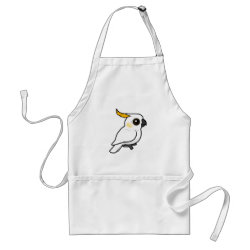 Yellow-crested Cockatoo (crest down) Apron