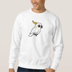 Yellow-crested Cockatoo (crest down) Men's Basic Sweatshirt