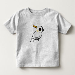 Yellow-crested Cockatoo (crest down) Toddler Fine Jersey T-Shirt