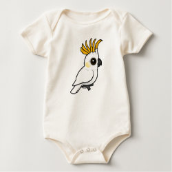 Yellow-crested Cockatoo (crest up) Infant Organic Creeper