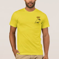 Yellow-crested Cockatoo (crest up) Men's Basic American Apparel T-Shirt