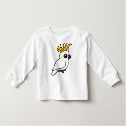 Yellow-crested Cockatoo (crest up) Toddler Long Sleeve T-Shirt