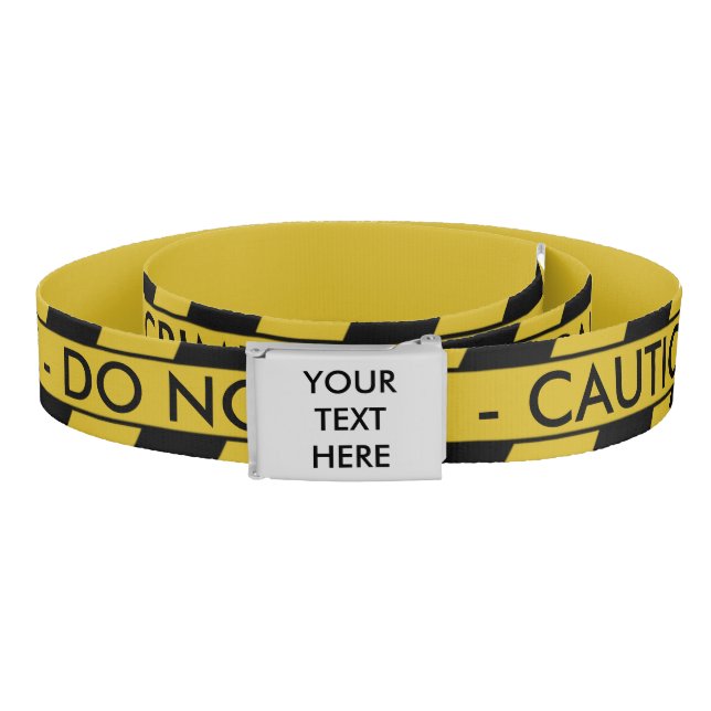 Yellow Crime Scene Tape Belt (Coil)