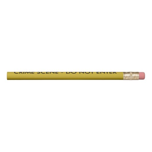 Yellow Crime Scene Tape Pencil (Rotated 90)