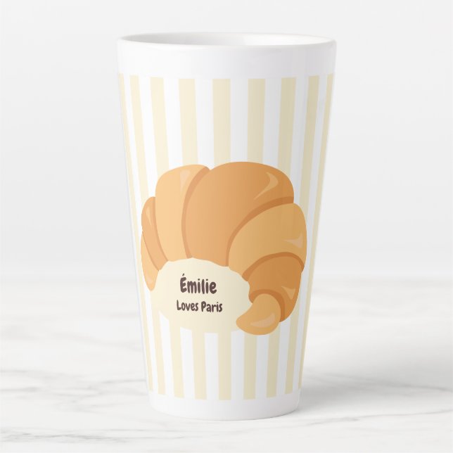Yellow Croissant Latte Mug (Front)