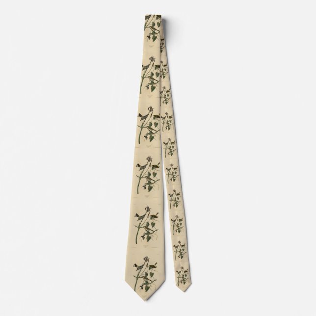 Yellow-crown Warbler - Audubon's Birds of America Neck Tie (Front)
