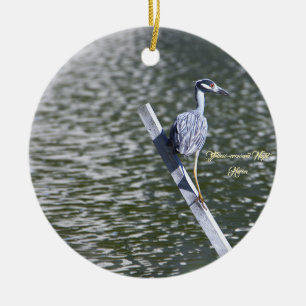 Yellow-Crowned Night Heron Ornament