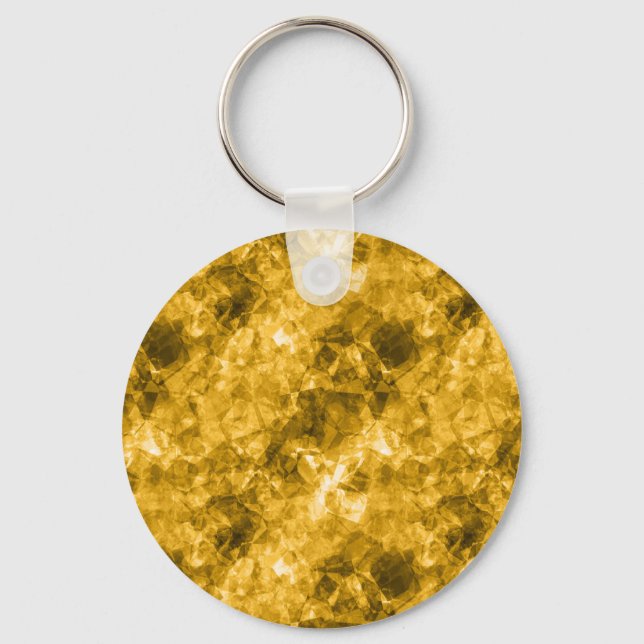 Yellow Crumpled Texture Keychain (Front)