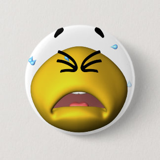 Yellow Crying Pinback Button
