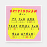 Yellow Cryptogram Napkins
