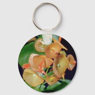yellow Cup and saucer (Holmseioldia manguinea) flo Keychain