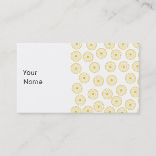 Customizable Yellow Cupcake Pattern. Business Card Template