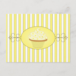 Yellow Cupcake Postcard