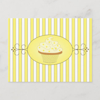 Yellow Cupcake Postcard