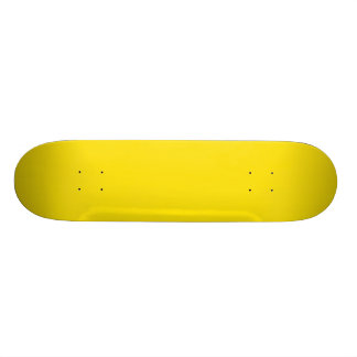 Yellow Customizable Skateboard Deck