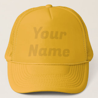 Yellow CUSTOMIZABLE Trucker Hat