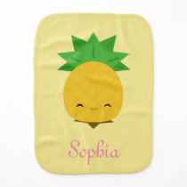 Yellow cute kawaii pineapple baby burp cloth Yellow cute kawaii pineapple baby burp cloth
