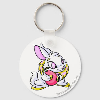 Yellow Cybunny hugging Negg Keychain