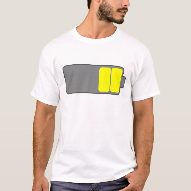 Yellow Dad Battery T-Shirt (Front)