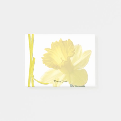 Yellow Daffodil Floral Photography Post_it Notes