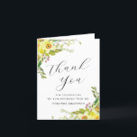 Yellow Daffodil Flower 80th Birthday Thank You<br><div class="desc">A beautiful and elegant thank you card designed especially for a 80th birthday party. The elegant floral sprigs contain rustic yellow daffodils nestled in sage green leaves. It is part of the Rustic Boho Yellow Daffodil Collection. It contains all the items you need to create a pretty and unique stationery...</div>