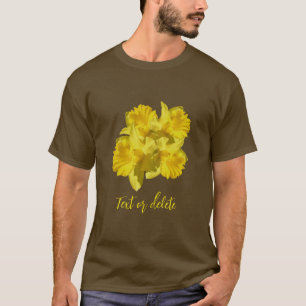 Yellow Daffodil Flowers Bouquet Personalized T-Shirt