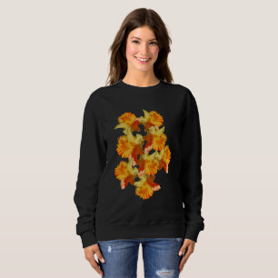 Yellow Daffodil Flowers Tinted  Sweatshirt