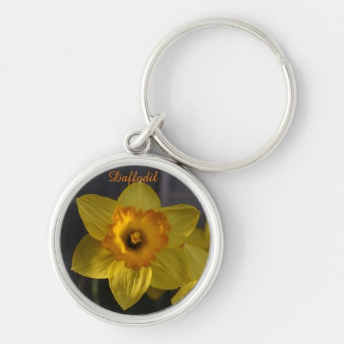 Yellow Daffodil Keychain