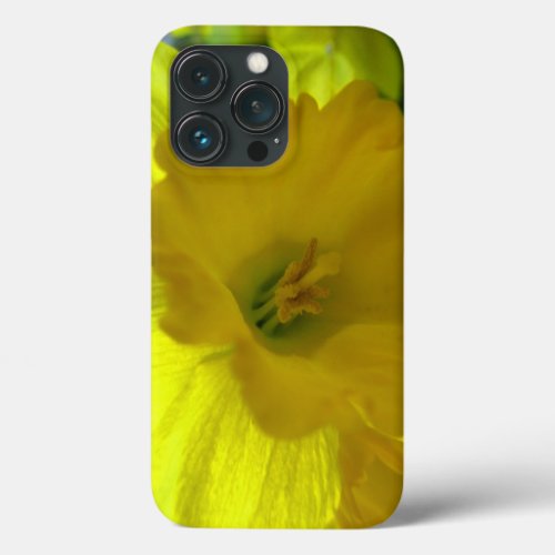 Yellow Daffodil Narcissus Flower Bright Cheerful iPhone 13 Pro Case
