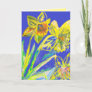 Yellow Daffodil Painting flowers floral Card