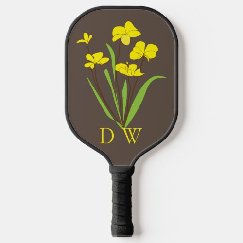 Yellow Daffodil Pickleball Paddle