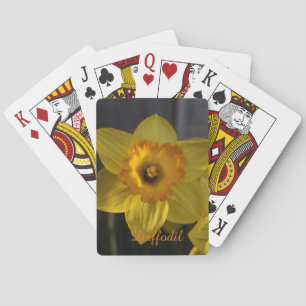 Yellow Daffodil Poker Cards