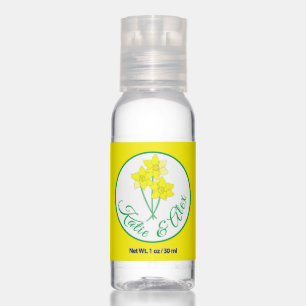 Yellow Daffodil Spring Flower Bunch Floral Bouquet Hand Sanitizer