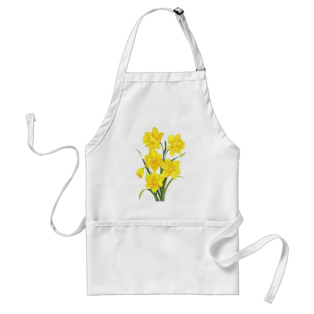 Yellow daffodils adult apron (Front)