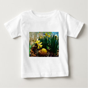 Yellow Daffodils and a Yellow Easter egg Baby T-Shirt