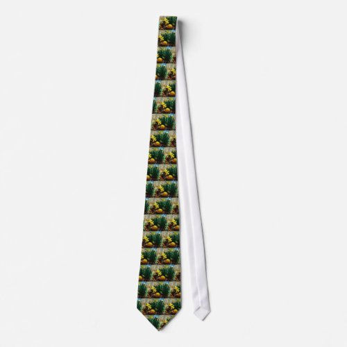 Yellow Daffodils and a Yellow Easter egg Tie
