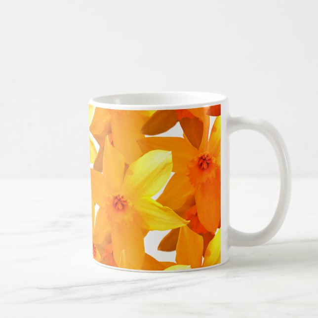 Yellow Daffodils Floral Classic Mug (Right)
