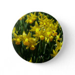 Yellow Daffodils I Cheery Spring Flowers Button