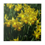 Yellow Daffodils I Cheery Spring Flowers Ceramic Tile