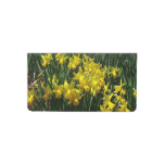 Yellow Daffodils I Cheery Spring Flowers Checkbook Cover