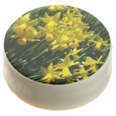 Yellow Daffodils I Cheery Spring Flowers Chocolate Covered Oreo (Angled)