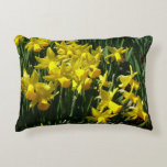 Yellow Daffodils I Cheery Spring Flowers Decorative Pillow