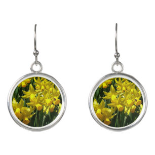 Yellow Daffodils I Cheery Spring Flowers Earrings