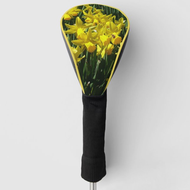 Yellow Daffodils I Cheery Spring Flowers Golf Head Cover (Front)