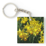 Yellow Daffodils I Cheery Spring Flowers Keychain