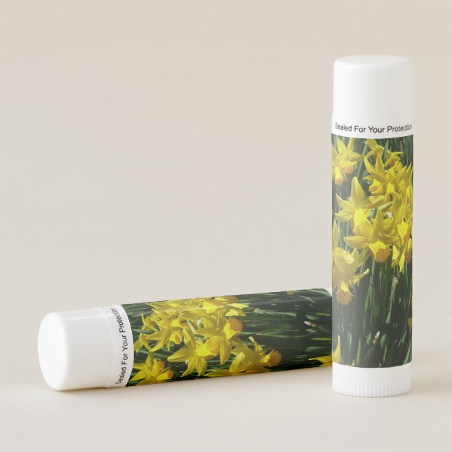 Yellow Daffodils I Cheery Spring Flowers Lip Balm (Front)