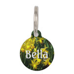 Yellow Daffodils I Cheery Spring Flowers Pet ID Tag