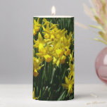 Yellow Daffodils I Cheery Spring Flowers Pillar Candle